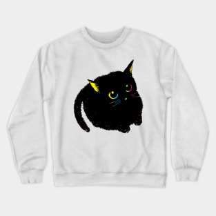 Cute black kitten Crewneck Sweatshirt